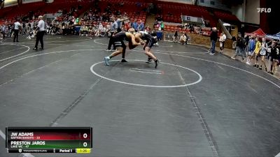 160 lbs Round 1 (6 Team) - Preston Jaros, Lake WC vs JW Adams, Dayton Bandits