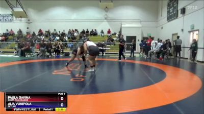 207 lbs Cons. Round 1 - Paula Gavina, Santa Ana College vs Alia Vunipola, Skyline