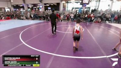 72 lbs Semifinal - Easton Baugus, Dumas Wrestling vs Hayes Quick, Texans Wrestling Club