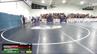 106 lbs Champ. Round 1 - Urijah Buentello, Sierra Pacific HS vs Nathan Gastelum, Madera South