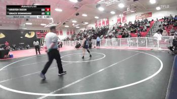 140 lbs Semifinal - Grace Dominguez, Arroyo vs Kristen Dizon, Corona