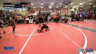 52 lbs Consi Of 4 - Jacob Wardlow, Heat vs Shepherd Cox, Coweta Tiger Wrestling