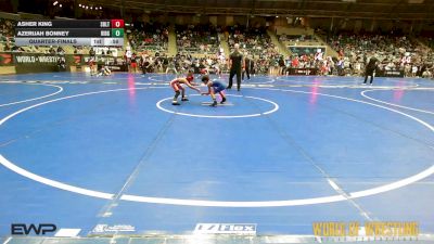 58 lbs Quarterfinal - Asher King, Sebolt Wrestling Academy vs Azerijah Bonney, Ridge Wc
