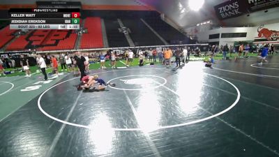 92 lbs Cons. Sub-semis - Keller Watt, Montana vs Jedidiah Erekson, Idaho