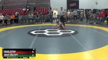 55 lbs 2nd Place Match (8 Team) - Kolby Pitzen, Team Ohio (OH) vs Brady Bellavia, Team 922 (OH-PA)