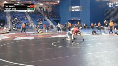 150 lbs Semifinal - Bo Bassett, Bishop McCort vs Brady Hand, Christiansburg