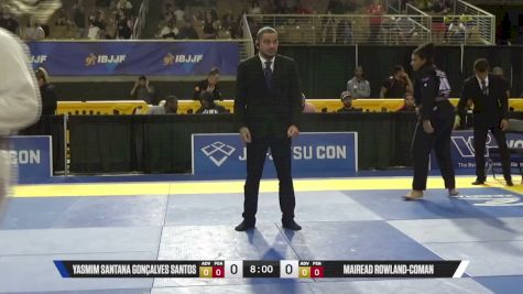 Mairead Rowland-Coman vs Yasmim Santana Gonçalves Santos 2026 Pan Jiu Jitsu IBJJF Championship