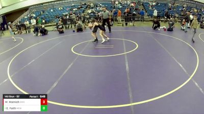 14U Boys - 92 lbs Cons. Round 5 - Elias Faith, Maurer Coughlin Wrestling Club vs Mason Mamich, Ohio