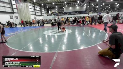 77 lbs Quarterfinal - Sean Shelley, Bandits vs Carter Dotson, Generals Wrestling Club