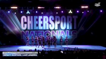 Infinity Allstars - Lady Legends [2026 L5 Senior - Small Day 1] 2026 CHEERSPORT National All Star Cheerleading Championship