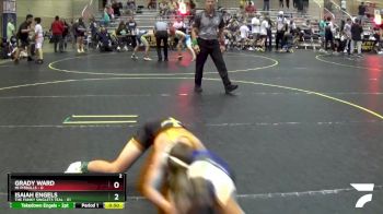 112 lbs Round 4 (6 Team) - Isaiah Engels, The Funky Singlets Teal vs Grady Ward, Mi Pitbulls