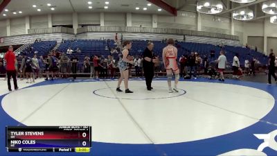 157 lbs Cons. Round 4 - Tyler Stevens, OH vs Niko Coles, MT