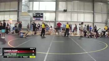 130 lbs Round 2 (6 Team) - Connor Olson, Elite Athletic Club DZ vs Gauge Vincke, Untouchables White