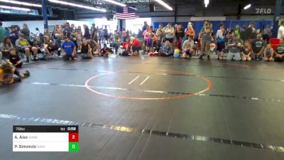 75 lbs Consi Of 4 - Austin Alex, SHWA vs Peyton Simonds, Havers Hammers