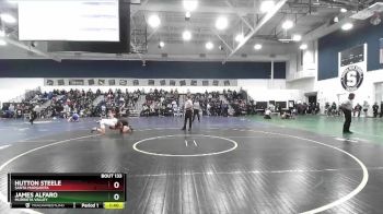 150 lbs Champ. Round 1 - James Alfaro, Murrieta Valley vs Hutton Steele, Santa Margarita