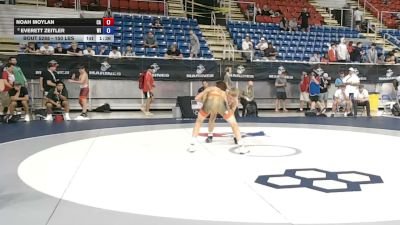 150 lbs Cons. Quarters - Noah Moylan, California vs Everett Zeitler, Wisconsin