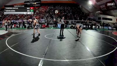 6A 215 lbs Champ. Round 1 - Devin Zora, Ridgevue vs Porter Cottle, Madison