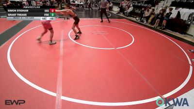 100 lbs Rr Rnd 1 - Simon Stidham, Checotah Matcats vs Grant Trease, Verdigris Youth Wrestling