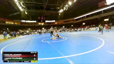 104 lbs 1st Place Match - Sterling Johnson, Chargers Wrestling Club vs Carson Pulkrabek, NVRTC