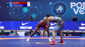 74 kg Finals 1-2 - Ladarion Artez LOCKETT, United States vs Ali Abbas REZAEIAGHOUZGELEH, Iran