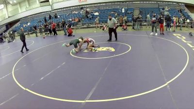 14U Girls - 110 lbs 5th Place Match - Lillian Howard, Wawasee Wrestling Club vs Marissa Mayfield, Toss Em Up Wrestling Academy