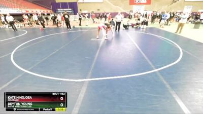 115 lbs Cons. Round 1 - Kate Hinojosa, Colorado vs Deyton Young, Rayne Wrestling Club