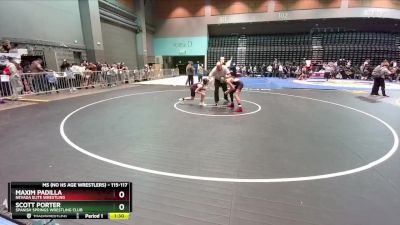 115-117 lbs Round 3 - Maxim Padilla, Nevada Elite Wrestling vs Scott Porter, Spanish Springs Wrestling Club