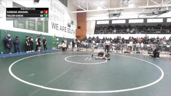 120 lbs Cons. Round 2 - Vallen Casas, Sonora (La Habra) vs Kaimana Araquel, Long Beach Poly