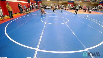 100 lbs Quarterfinal - Neelie Johnson, Hilldale Youth Wrestling Club vs Gannon Wilson, Team Tulsa Wrestling Club