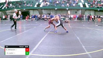 125 lbs Champ. Round 1 - Aaron Lucio, Grand Valley State vs Kaden Chinavare, Central Michigan