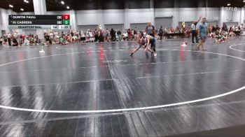 80 lbs Quarterfinal - Quintin Faull, Cowboy Wrestling Club vs Rj Cabrera, Gladiators Wrestling Club