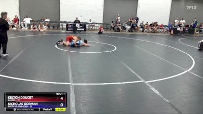 119 lbs Round 1 (6 Team) - Kelton Doucet, Kansas vs Nicholas Gorman, Rhode Island Gold