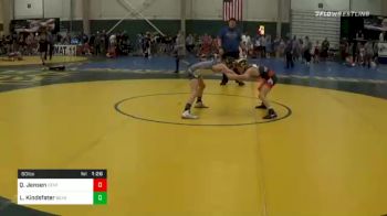 80 lbs Semifinal - Quinn Jensen, Central City Jr. Wrestling vs Louden Kindsfater, Bear Cave