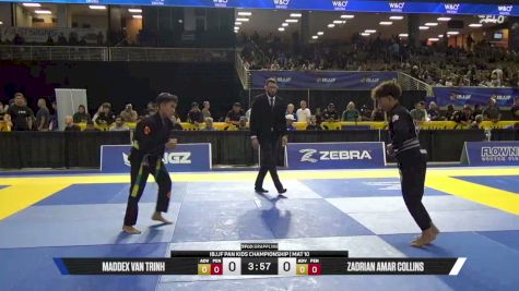 Maddex Van Trinh vs Zadrian Amar Collins 2026 Pan Kids Jiu-Jitsu IBJJF Championship