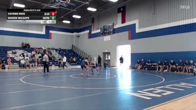 138 lbs Round 3 (3 Team) - Cayden Rios, Allen vs Mason Milsaps, Conroe Woodlands College Park