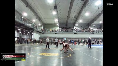 150 lbs Quarterfinal - Evan Claymore, Carl Junction Take Down Club vs Kale Weiman, Palmyra Youth Wrestling Club