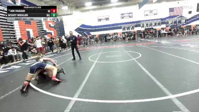 190 lbs Champ. Round 1 - Ari Hasani, Birmingham Charter vs Wyatt Wexler, Hillcrest