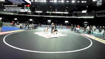 Girls 100 lbs Cons. Round 4 - Aaliyah Gonzalez, Toppenish (Girls) vs Mia Gonzalez-Massey, Snohomish (Girls)