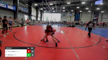 113 lbs Rr Rnd 1 - Keith Fernandez, Grapplers Garage vs Samuel Wolford, Off The Hook - Red