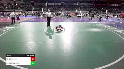 45 lbs Semifinal - Colby Kurtz, Voorhees vs Levi Mathew, Dragon Rtc