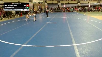 45 lbs Semifinal - Jett Pohlen, Z-M (Zumbrota/Mazeppa) vs Beckett Buysse, Minneota