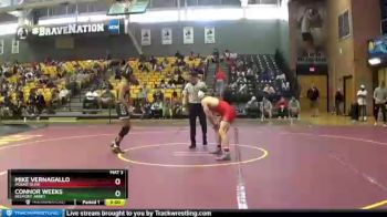 174 lbs Quarterfinal - Mike Vernagallo, Mount Olive vs Connor Weeks, Belmont Abbey