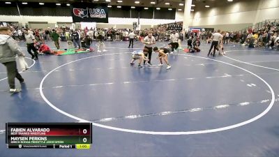 110 lbs Champ. Round 2 - Fabien Alvarado, Best Trained Wrestling vs Maysen Perkins, Greco Roman Freestyle Association