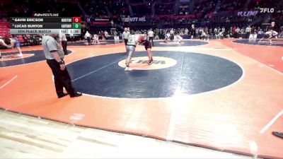 2A 285 lbs 5th Place Match - Gavin Ericson, Lombard (Montini) vs Lucas Burton, Cary (C.-Grove)