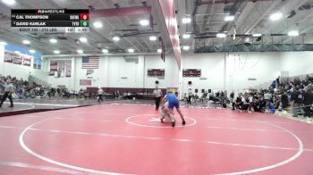 215 lbs Round Of 16 - David Karlak, Terryville/Thomaston vs Cal Thompson, Suffield/Windsor Locks