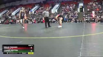 126 lbs Quarterfinals (8 Team) - Nolan Taranko, Whitehall HS vs Conner Britton, Gladstone HS