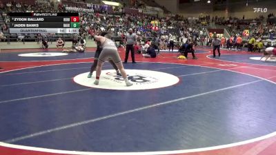 4A 215 lbs Quarterfinal - Jaden Banks, Bauxite High School vs Zydon Ballard, BERRYVILLE HIGH SCHOOL