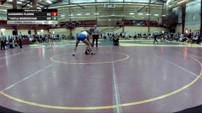 120 lbs Cons. Round 4 - Alejandra Flores, Bolingbrook HS vs Kayla Moroschan, Chippewa