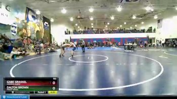 152 lbs Cons. Round 3 - Gabe Grassel, Coeur D Alene vs Dalton Brown, Priest River