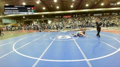 126 lbs Champ. Round 1 - Charles Aldana, Madison vs Mason Maston, Camel Kids Wrestling Club